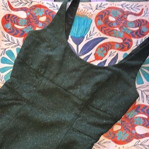 Diane Von Furstenburg Bridget Women's Sleeveless Wool Bottle Green 0